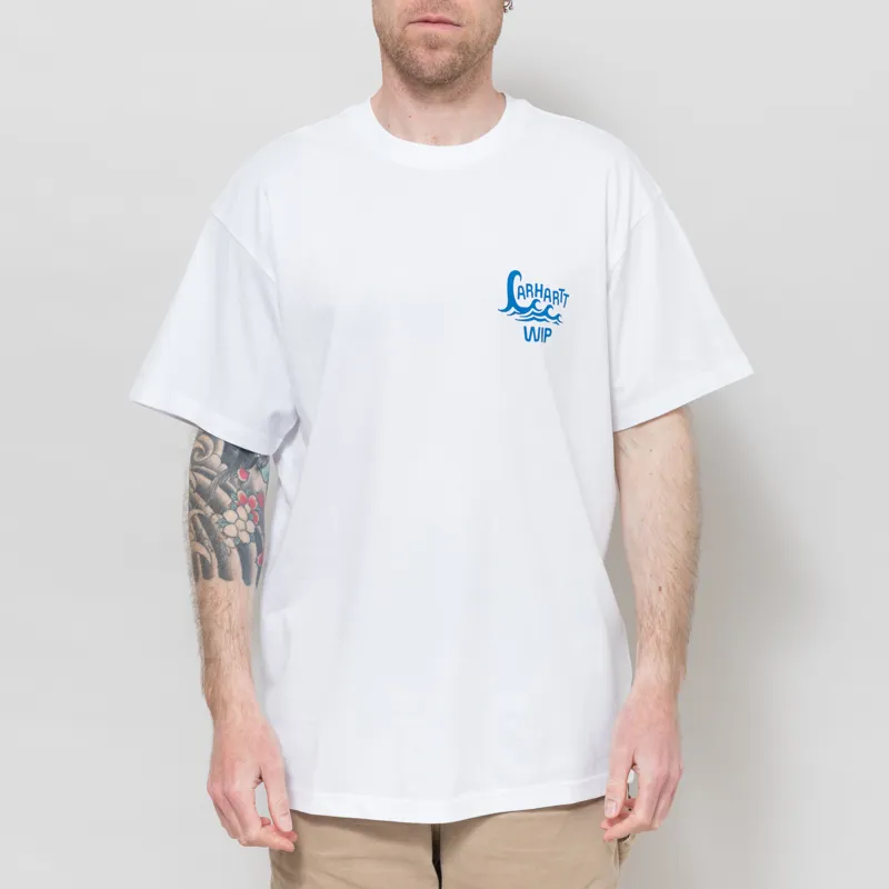 Carhartt WIP Waves T Shirt White-2