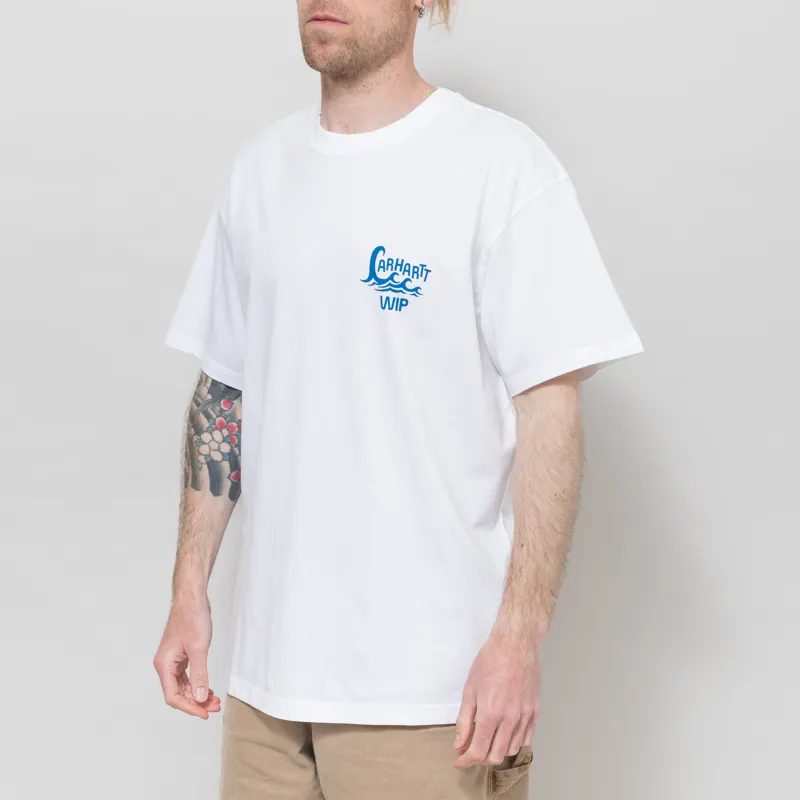 Carhartt WIP Waves T Shirt White-1