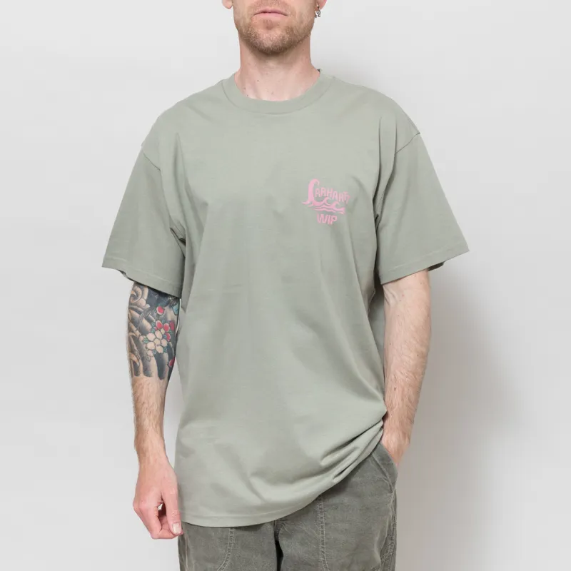 Carhartt WIP Waves T Shirt Shady Green-2