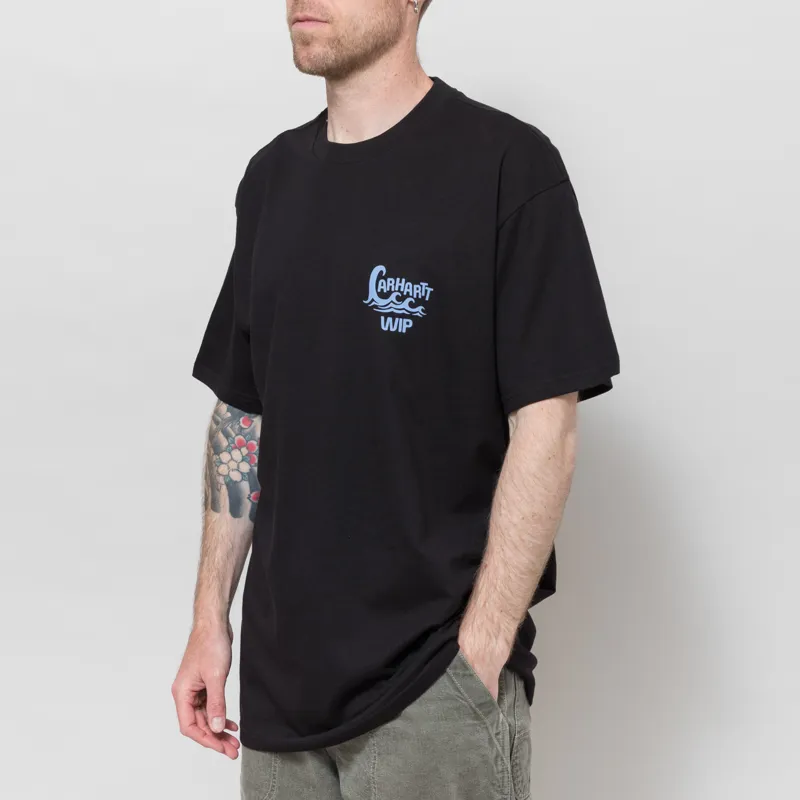 Carhartt WIP Waves T Shirt Black-1