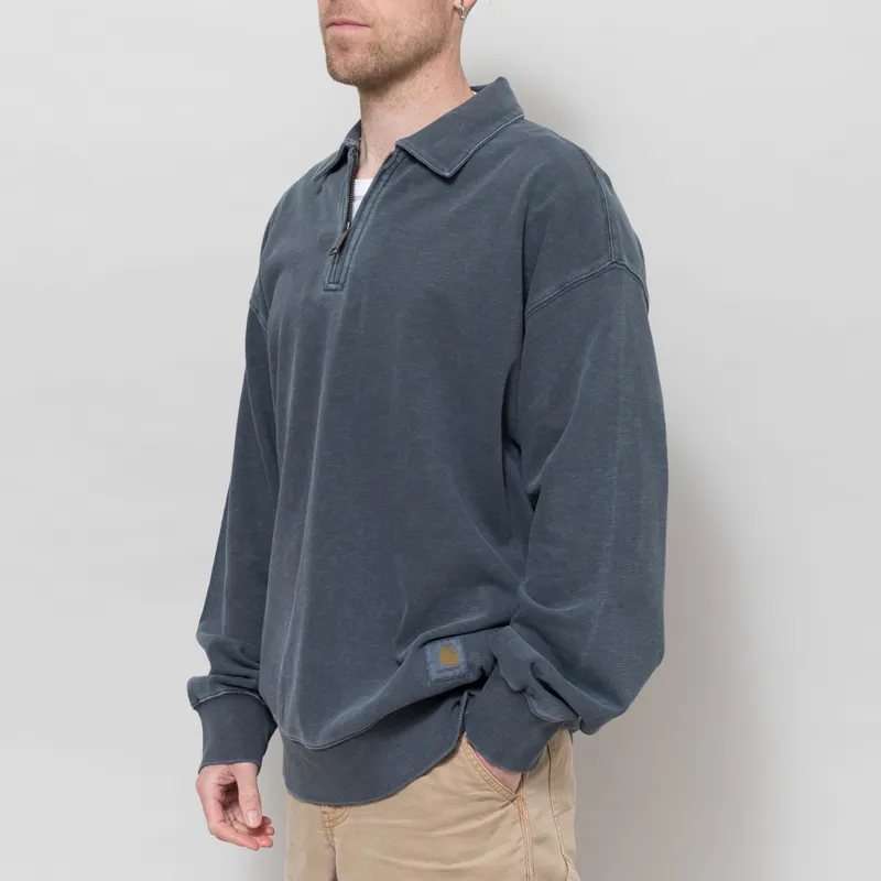 Carhartt WIP Harper Polo Carbon Garment Dyed-1