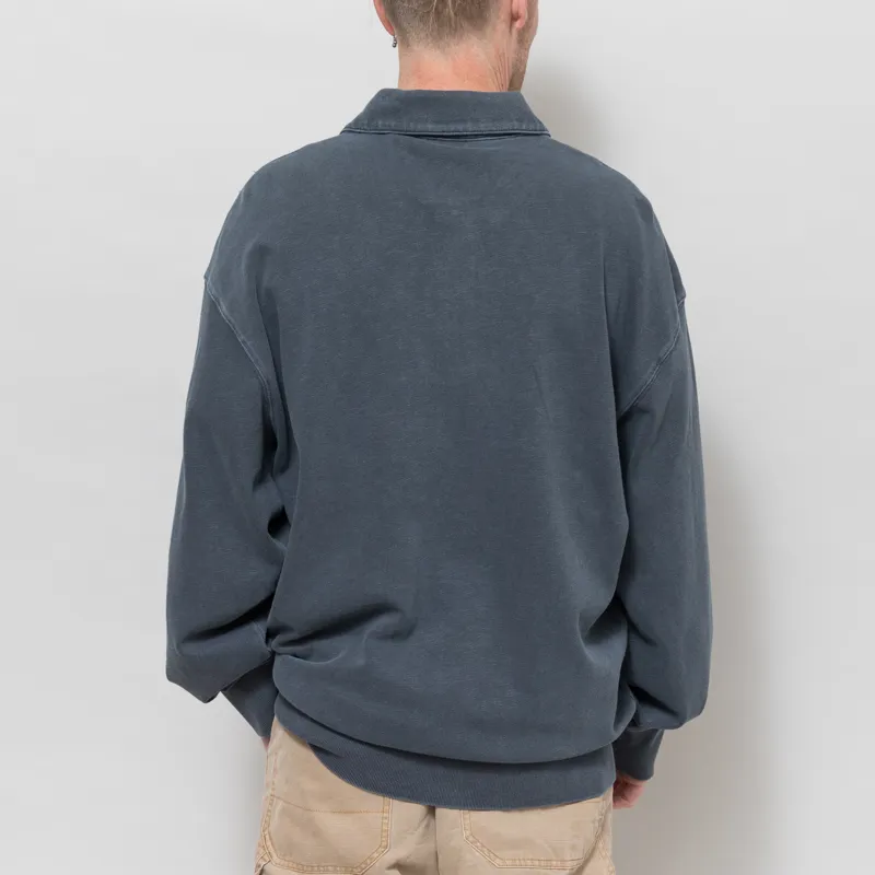 Carhartt WIP Harper Polo Carbon Garment Dyed-2