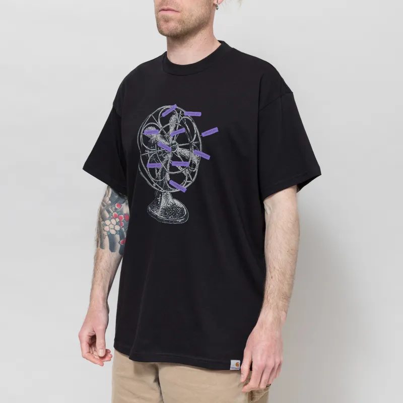 Carhartt WIP Fan T Shirt Black-1