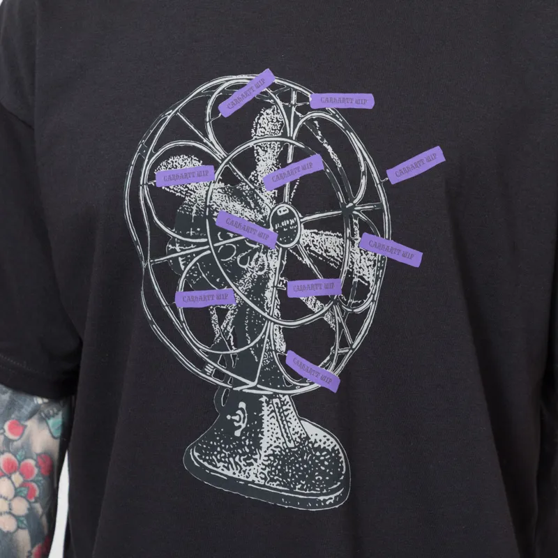 Carhartt WIP Fan T Shirt Black-4