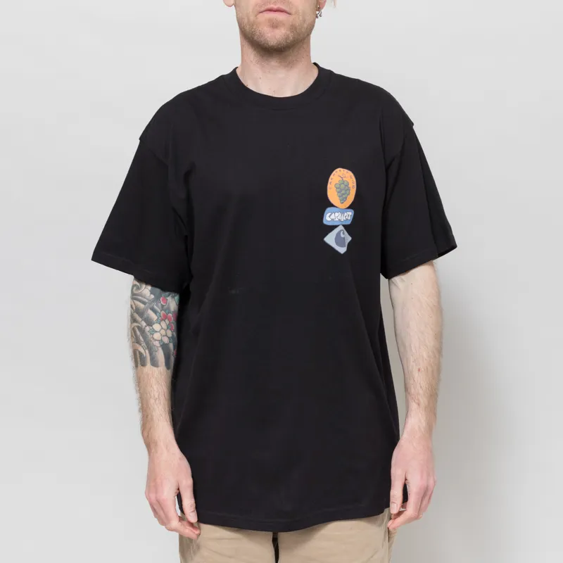 Carhartt WIP Stacked Grapes T Shirt Black-2