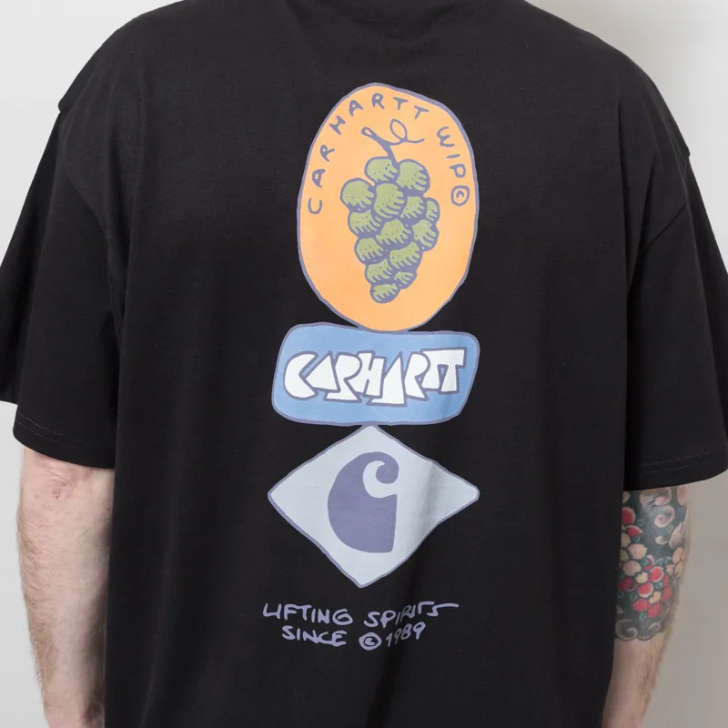 Carhartt WIP Stacked Grapes T Shirt Black-4