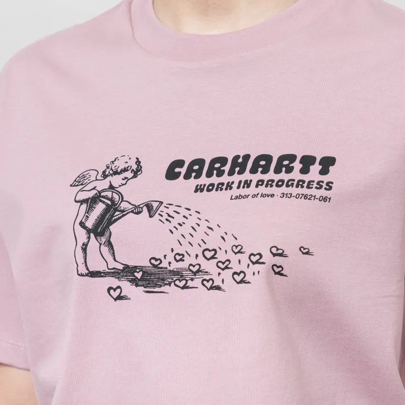 Carhartt WIP Womens Bumper Sticker T Shirt Hortensia-5