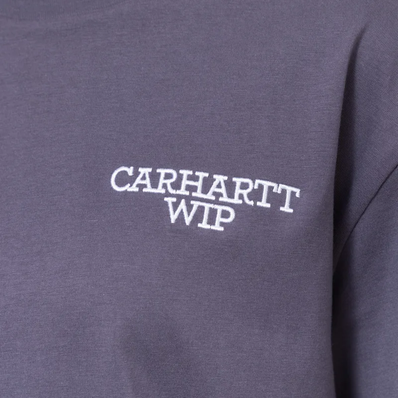 Carhartt WIP Womens Hugging Cats T Shirt Shady Purple-6
