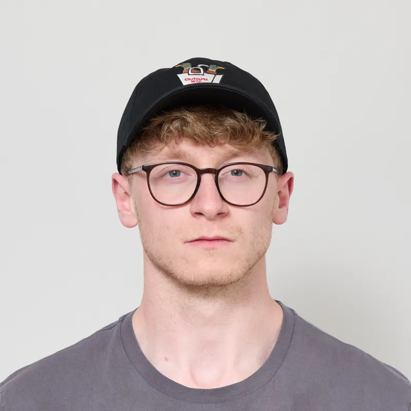 Carhartt WIP Bumper Sticker Cap Black-1