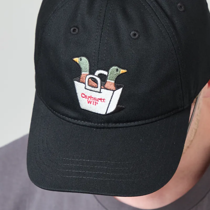 Carhartt WIP Bumper Sticker Cap Black-3