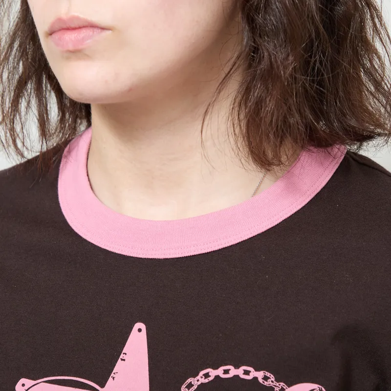 Carhartt WIP Womens Outlaw Star Ringer T Shirt Tobacco Havana-3