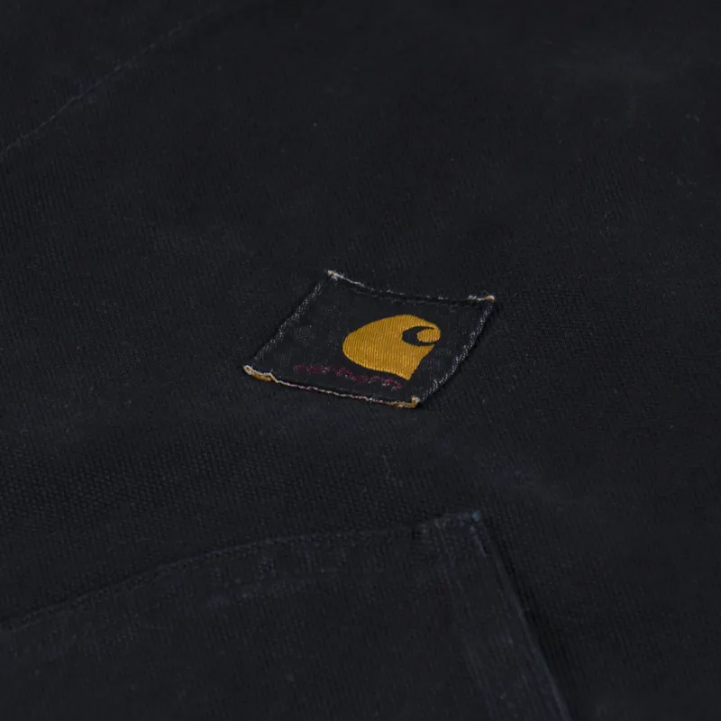 Carhartt WIP Prescott Coat Black Garment Dyed-5