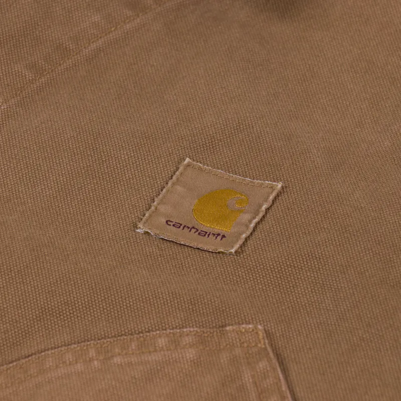 Carhartt WIP Prescott Coat Hamilton Brown Tobacco Garment Dyed-8