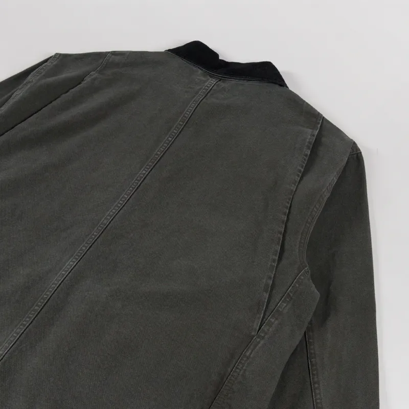 Carhartt WIP Prescott Coat Oxide Green Black Garment Dyed-5