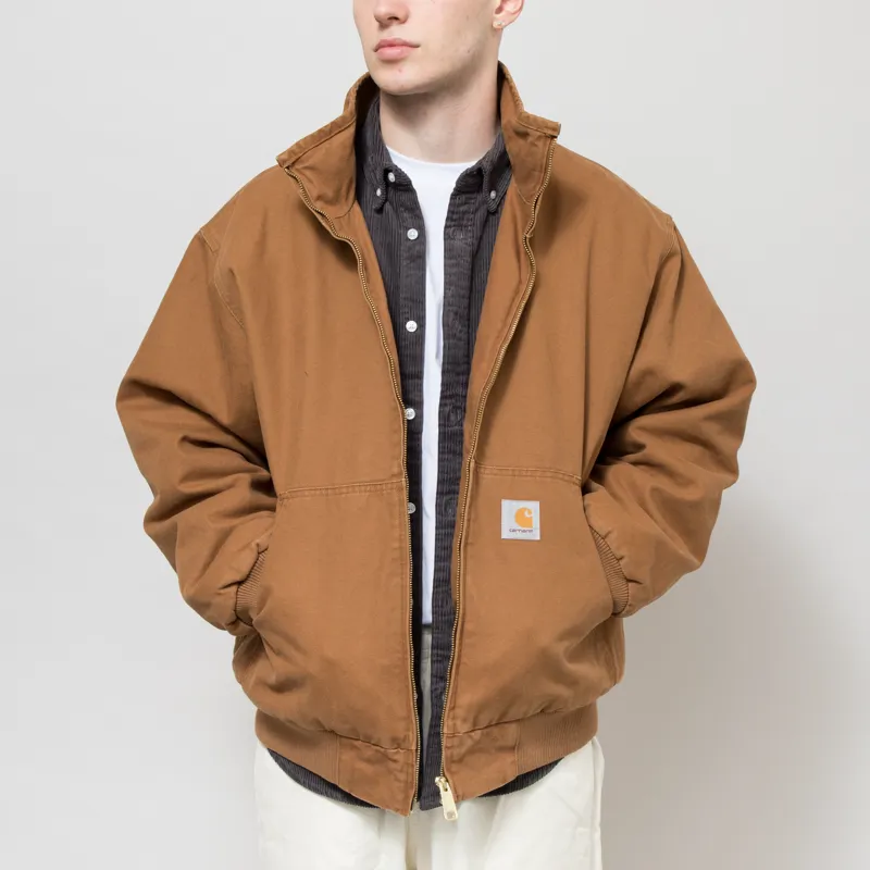 Carhartt WIP Ravon Jacket Hamilton Brown Heavy Stonewash