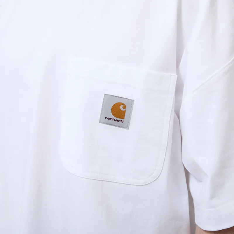 Carhartt WIP Work Pocket T Shirt White-4