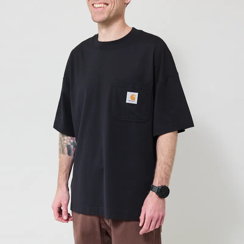 Carhartt WIP Work Pocket T Shirt Black-1