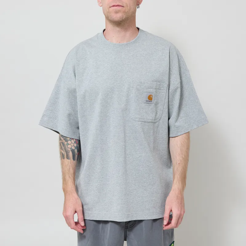 Carhartt WIP Work Pocket T Shirt Grey Heather