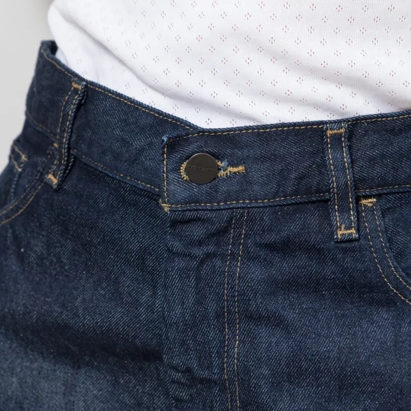 Carhartt WIP Womens Brandon Shorts Blue Rinsed-6