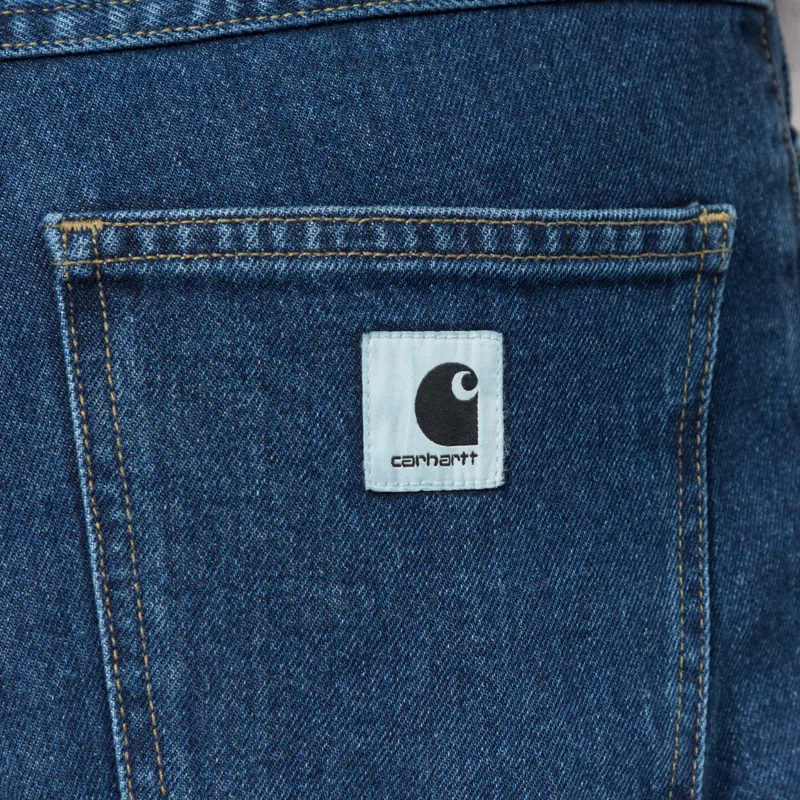 Carhartt WIP Womens Brandon Shorts Blue Stonewashed-7