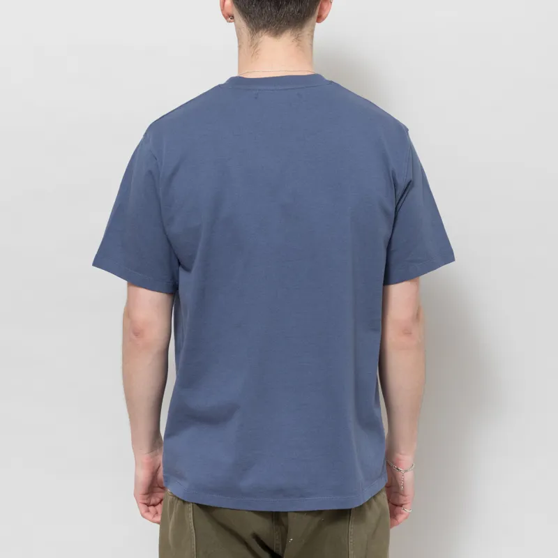 Edmmond Studios Mini Logo T Shirt Dark Blue-1