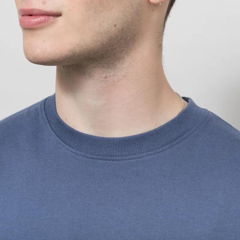 Edmmond Studios Mini Logo T Shirt Dark Blue-2