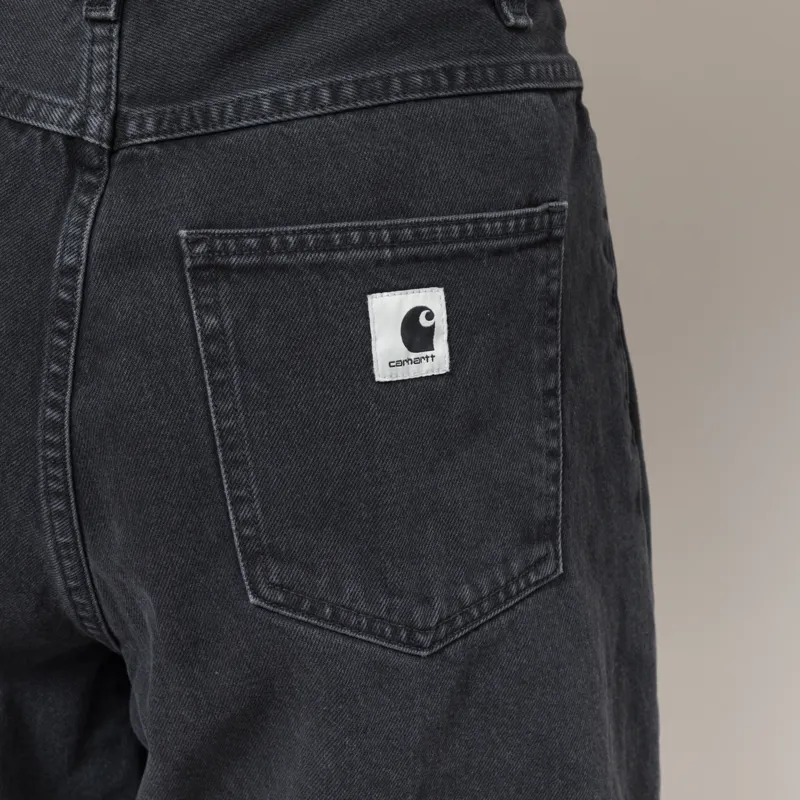 Carhartt WIP Womens Brandon Shorts Black Stonewashed-5