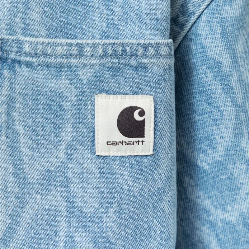 Carhartt WIP Womens Snake Lovilia Shirt Snake Camo Blue Bleached-8