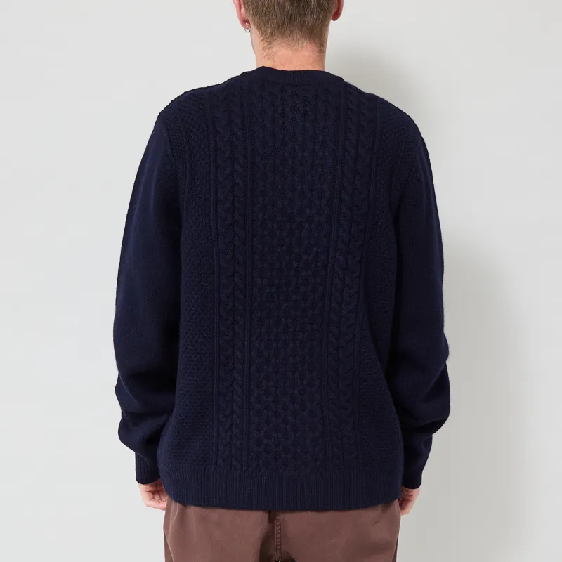 Carhartt WIP Caster Knit Sweater Dark Navy-2