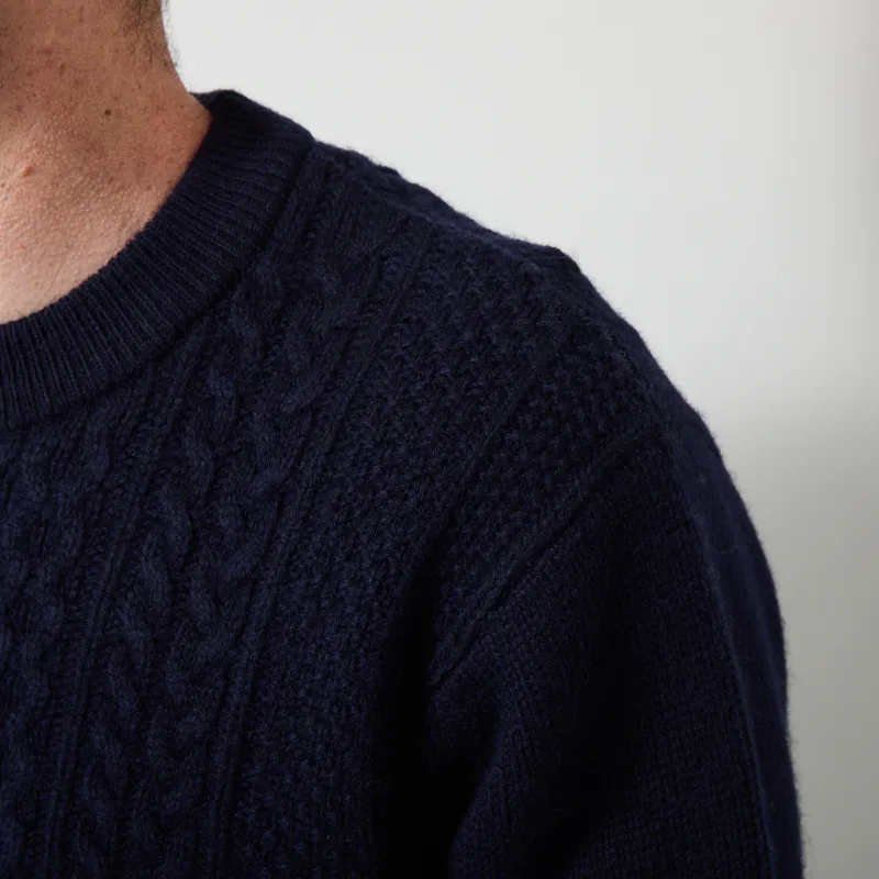 Carhartt WIP Caster Knit Sweater Dark Navy-5