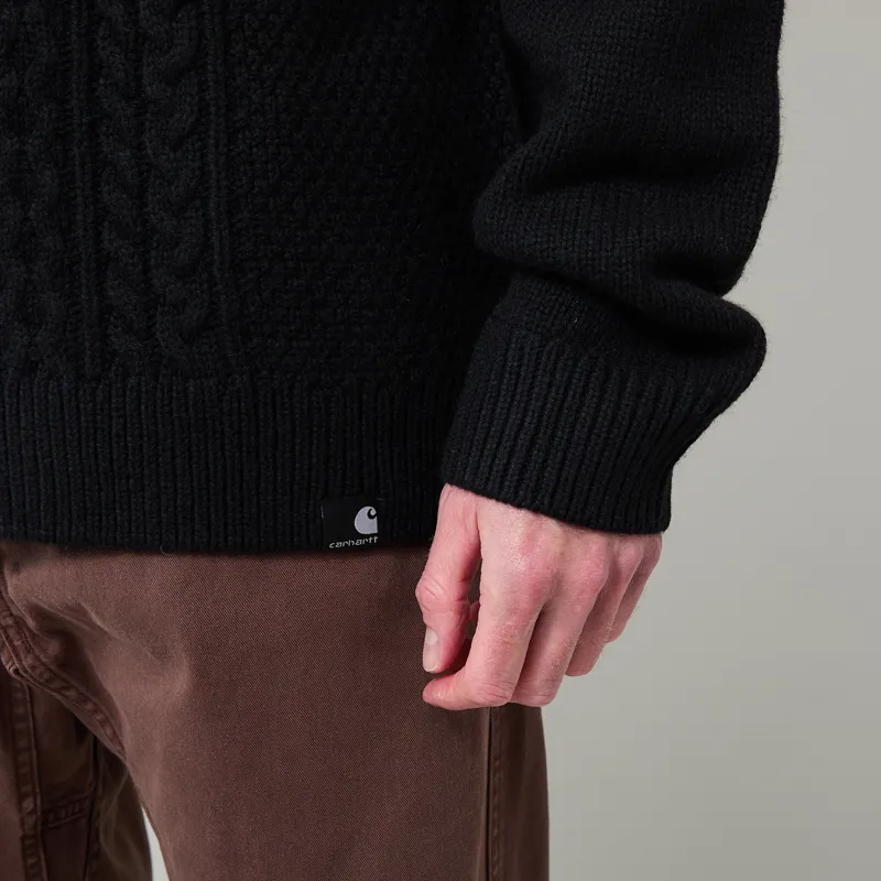 Carhartt WIP Caster Knit Sweater Black-7