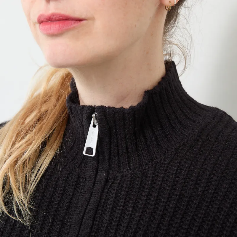 Carhartt WIP Womens Detroit Half Zip Sweater Black-3
