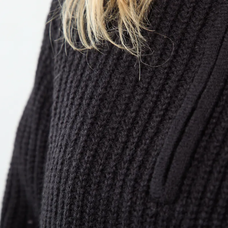 Carhartt WIP Womens Detroit Half Zip Sweater Black-5