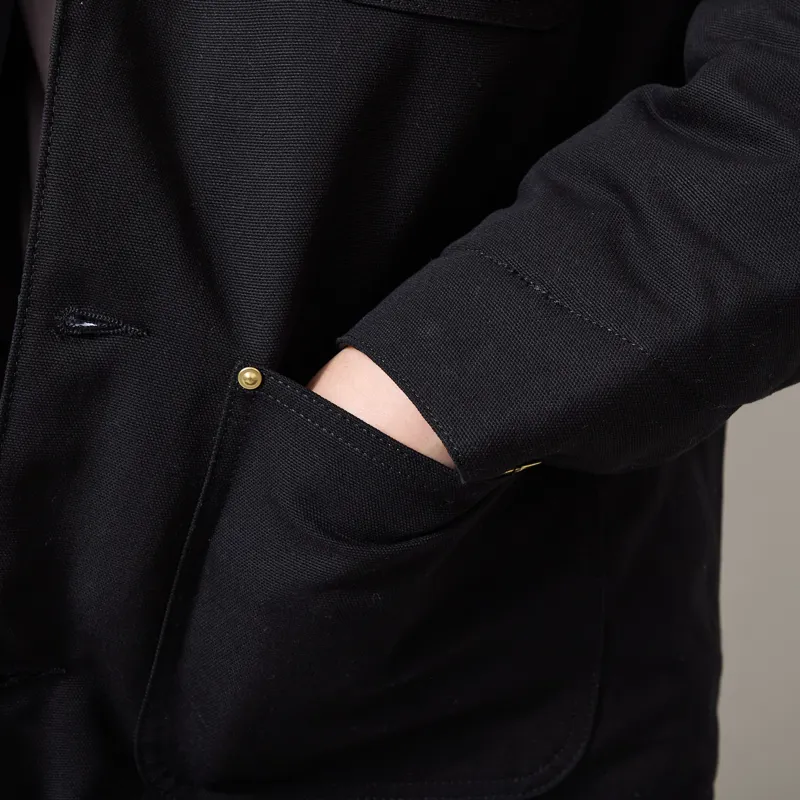 Carhartt WIP OG Chore Coat Black Rigid-8