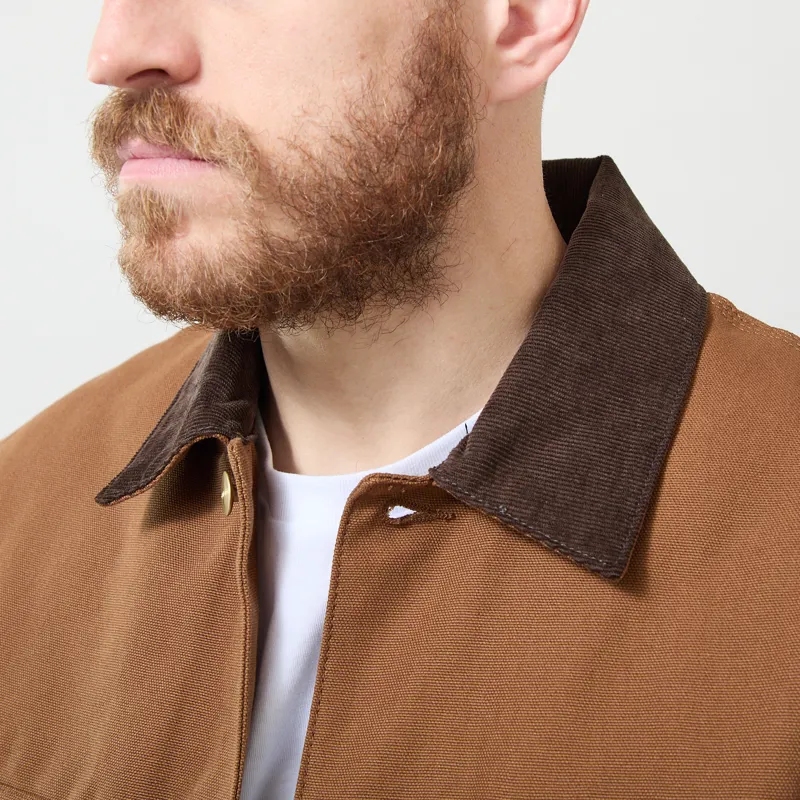 Carhartt WIP OG Chore Coat WIP H Brown Tobacco Rigid-3