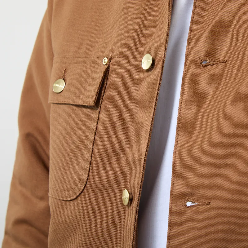 Carhartt WIP OG Chore Coat WIP H Brown Tobacco Rigid-6