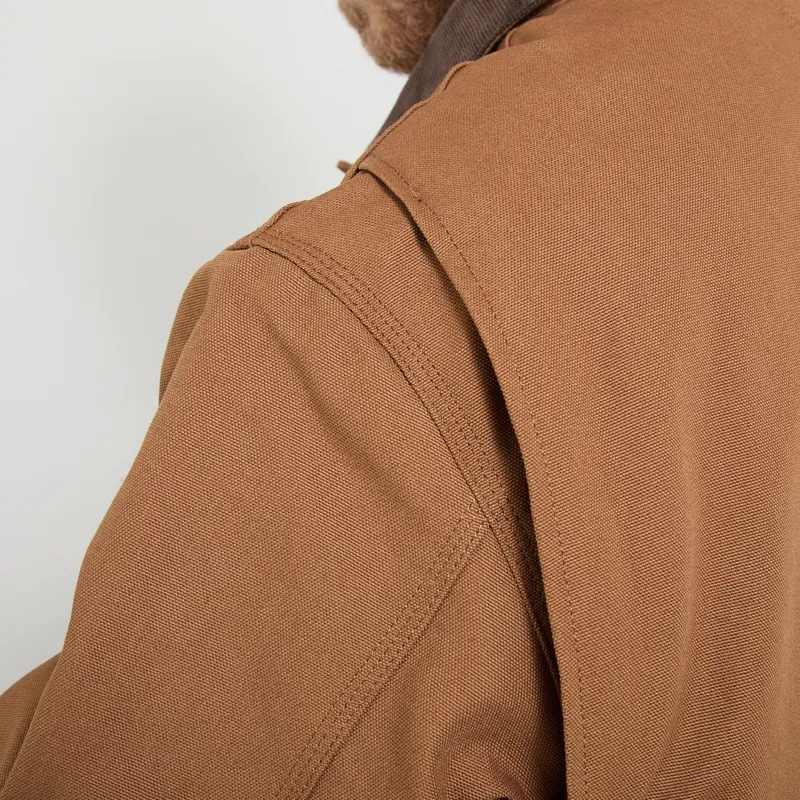 Carhartt WIP OG Chore Coat WIP H Brown Tobacco Rigid-11