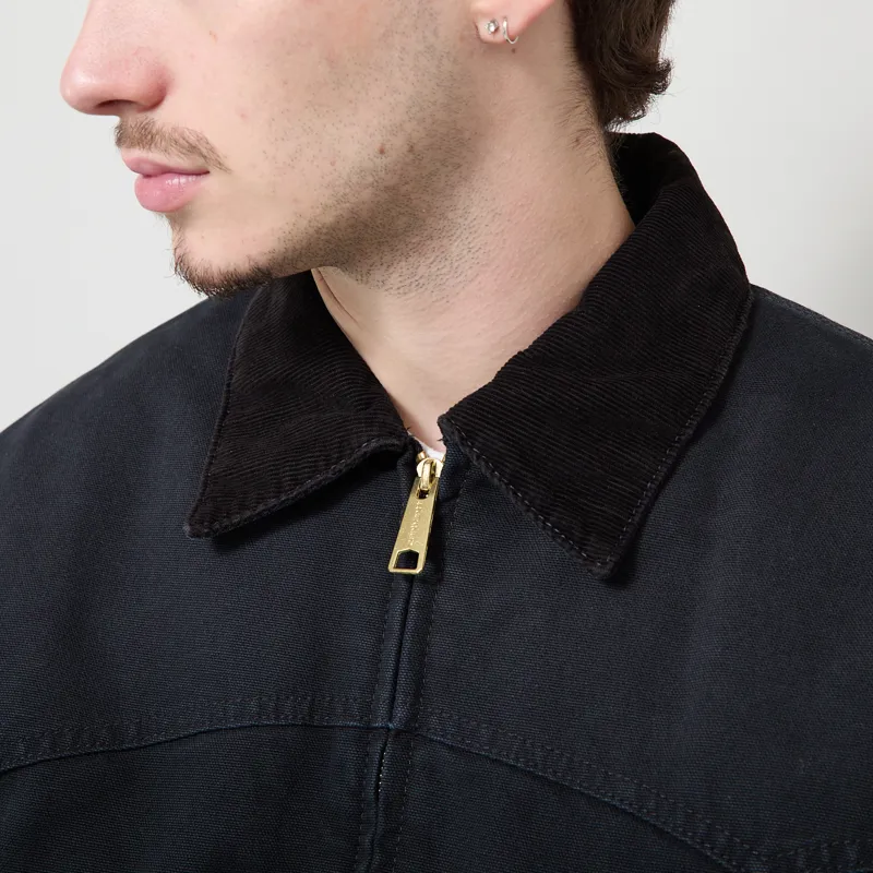 Carhartt WIP OG Santa Fe Jacket Black Stone Canvas-5