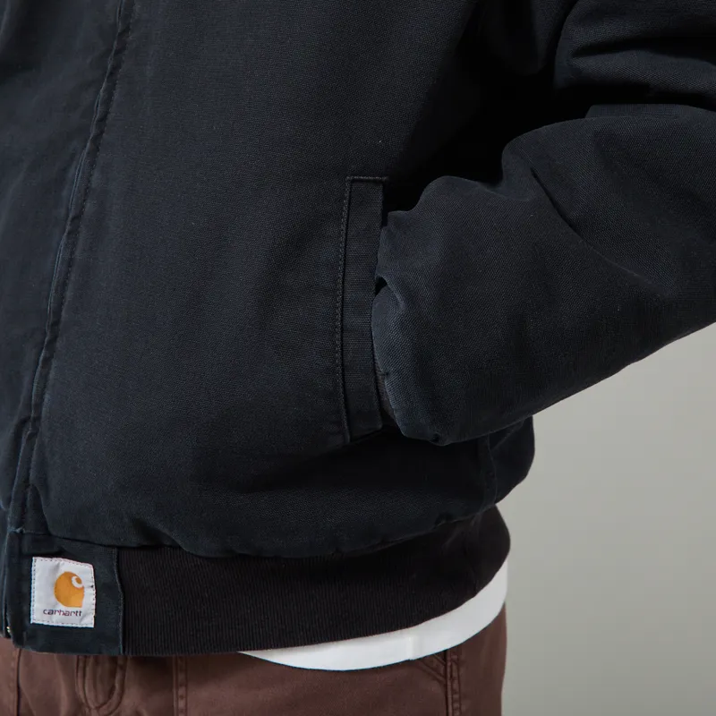 Carhartt WIP OG Santa Fe Jacket Black Stone Canvas-8