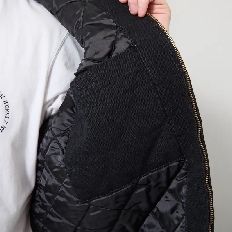 Carhartt WIP OG Santa Fe Jacket Black Stone Canvas-9