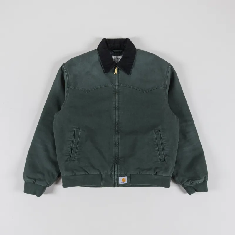 Carhartt WIP OG Santa Fe Jacket Raven Black Stone Canvas