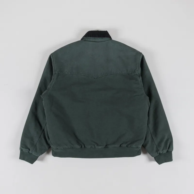Carhartt WIP OG Santa Fe Jacket Raven Black Stone Canvas-2