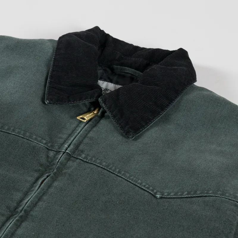Carhartt WIP OG Santa Fe Jacket Raven Black Stone Canvas-4
