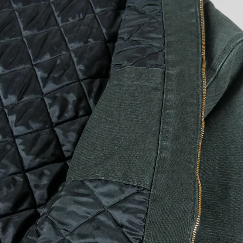 Carhartt WIP OG Santa Fe Jacket Raven Black Stone Canvas-9