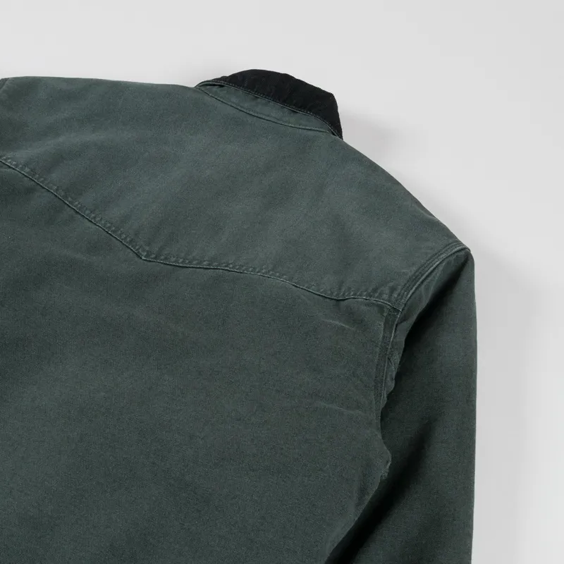 Carhartt WIP OG Santa Fe Jacket Raven Black Stone Canvas-10