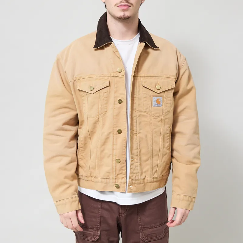 Carhartt WIP OG Trucker Jacket WIP Dusty H Tobacco Stone Canvas-1