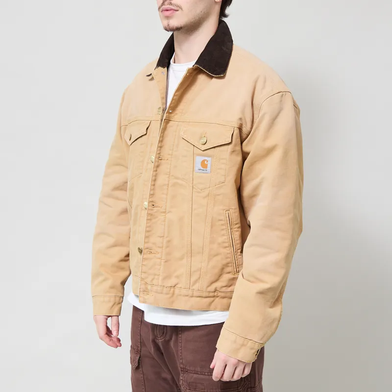 Carhartt WIP OG Trucker Jacket WIP Dusty H Tobacco Stone Canvas