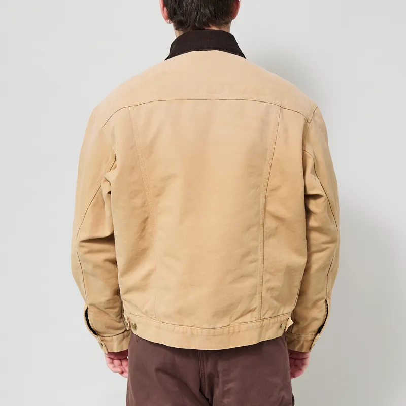 Carhartt WIP OG Trucker Jacket WIP Dusty H Tobacco Stone Canvas-2