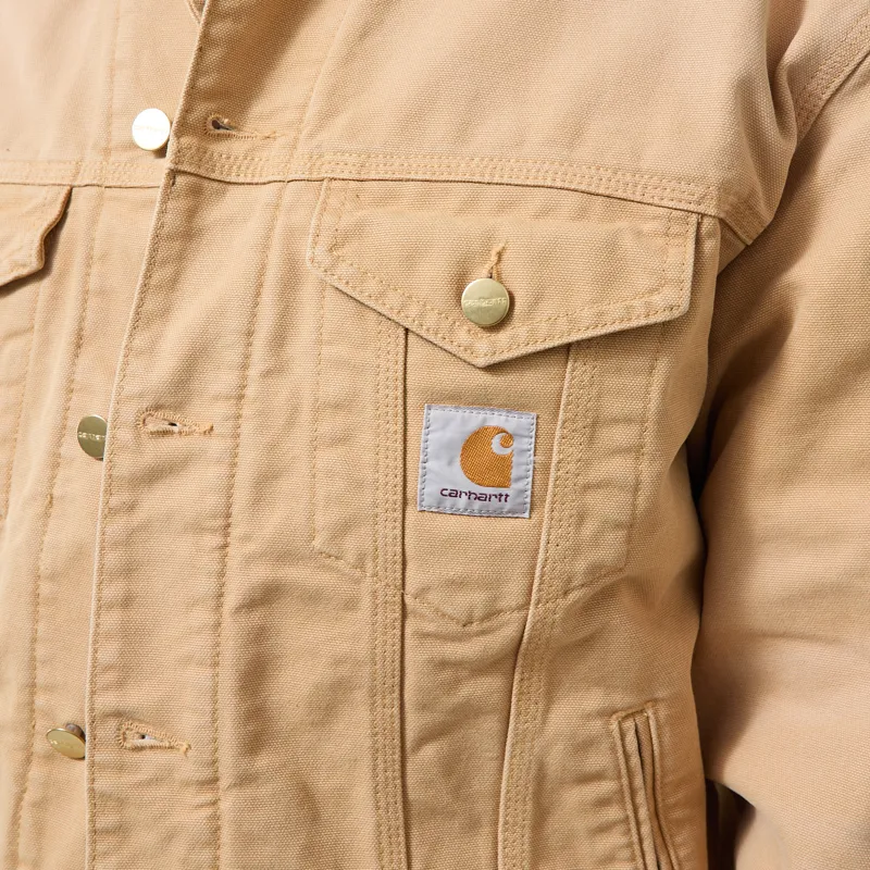 Carhartt WIP OG Trucker Jacket WIP Dusty H Tobacco Stone Canvas-4