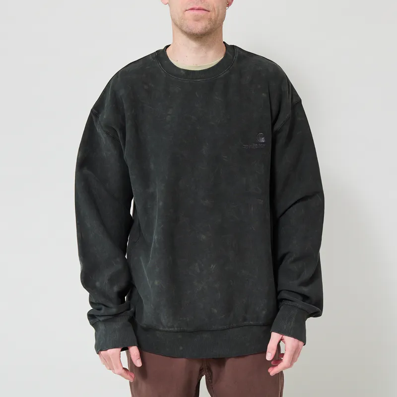 Carhartt WIP Lambert Sweatshirt Raven Moon Wash-1